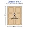 Avery Kraft Brown Square Cards, 3" x 3" Square Rounded Corners
